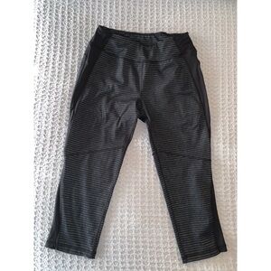 Kyodan Black & Grey Striped Workout Legging